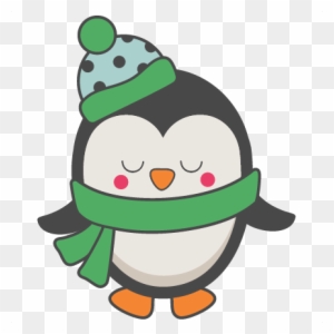 Winter Christmas Penguin Svg Scrapbook Cut File Cute - Clipart Penguin ...