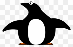 Bird Pinguin, Tux, Animal, Simple, Bird - Simple Angry Animal Outline
