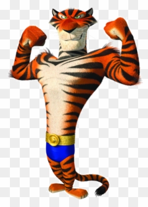 Vitaly Tiger Power Clipart Png - Vitaly From Madagascar 3 - Free  Transparent PNG Clipart Images Download