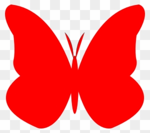 Cute Red Butterfly Clipart