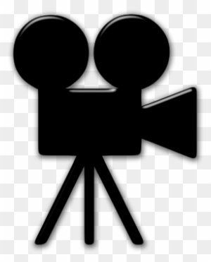 Hollywood Camera Cliparts - Movie Camera Icon Transparent Background