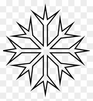 Snowflakes Ranging Sharp Coloring Pages - Snowflake Clipart