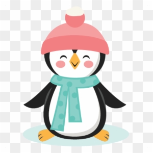 Winter Christmas Penguin Svg Scrapbook Cut File Cute - Clipart Penguin ...