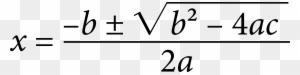 Quadratic Formula Clipart - Roots Of Characteristic Equation