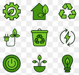 Green Energy - Green Building Vector Icon