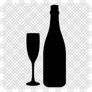 Wine Glass Clipart Wine Glass Champagne Glass Bottle - Transparent Background Beer Bottle Png Hd