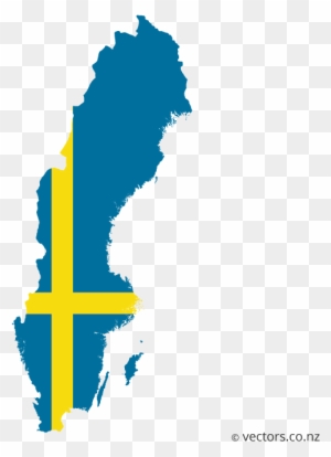 Map Of Sweden Flag