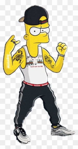 Bart Dab Supreme Simpson Gang Trap Swag Fresh Simpsons Hypebeast T Shirt Roblox Free Transparent Png Clipart Images Download - bart dab supreme simpson gang trap swag fresh simpsons hypebeast t shirt roblox free transparent png clipart images download