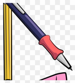 Writing Accessories - Pencil Pen Eraser Png