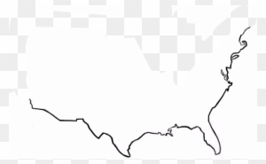 United States Map Outline - Us Map Outline Clipart