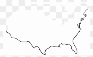 United States Map Outline - Us Map Outline Clipart