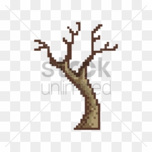 Bare Tree Vector Image Stockunlimited Graphic - Pixel Art Tree Branch