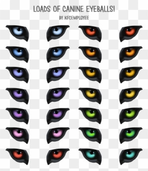 Werewolf Eyes Only Clipart - Heterochromia Wolf Eyes