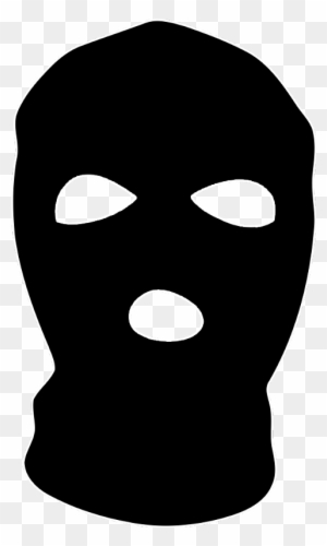 Cartoon Black Ski Mask - Free Transparent PNG Clipart Images Download