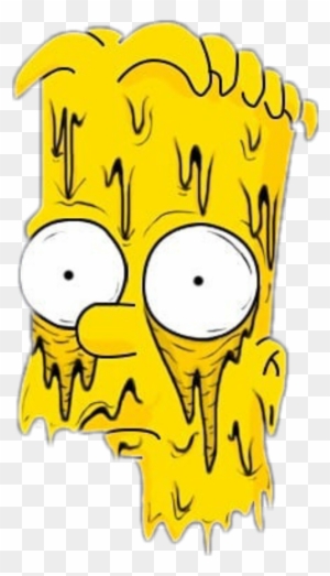 Memezasf Sticker - Supreme Bart Simpson Drawing