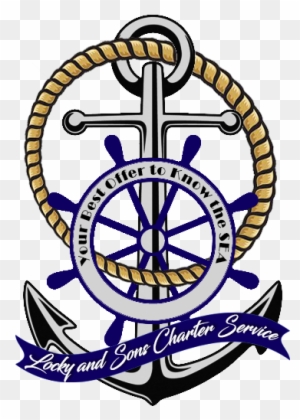 Locky And Sons Charter Service - Anchor Old Ship Wheel Png