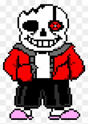 Cool Arcade Drawing Pixel Art With Sans Pixel Art - Blue Eye Sans The  Skeleton, HD Png Download - 660x876(#6344363) - PngFind