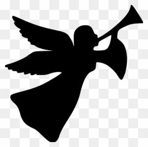 Christmas-angel File Size - Angel With Trumpet Clipart - Free