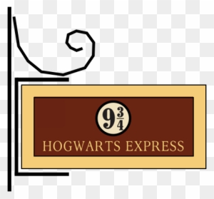 Glue The Uncurled End Of The Long Strip Just Below - Harry Potter Hogwarts Express Sign