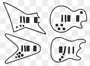 Guitar Template - Templates Guitar - Free Transparent PNG Clipart Images  Download