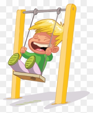 Child On Swing Wall Sticker - Indoor Playground Icon