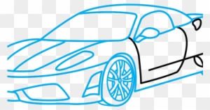 Safe Clipart Vault - Easy Mustang Car Drawing