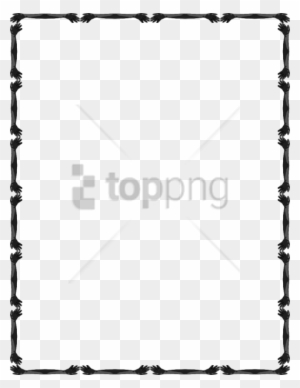 Free Png Download Single Line Borders Clip Art Png - Simple Border Line Design