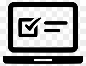 Laptop Exam Online Questionnaire Web Comments - Online Icon Png