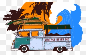 Beach Vintage Buy T Shirt Design - Volkswagen Type 2