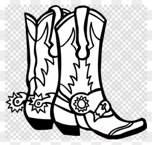 Cowboy Boots And Hat Coloring Page