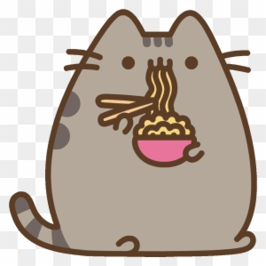Hungry Cat Sticker By Pusheen Clipart , Png Download - Pusheen Ice Cream Gif