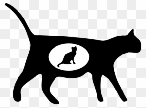 Free Vector Cat Icons Clip Art - Black Cat Transparent Background