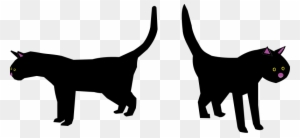 Free Chat Noir - Two Black Cartoon Cats Png