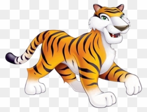Tiger Cartoon Images - Cutout Props Jungle Animals