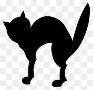 Pix For Jumping Cat Silhouette - Black Cat Clipart No Background