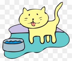 Cat Water Bowl Pet Animal Cat Cat Cat Cat - Cat Water Bowl Clipart