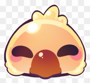 Chocolate Rebel 33 3 Fat Chocobo Emoji By Chocolate - Final Fantasy Emoji