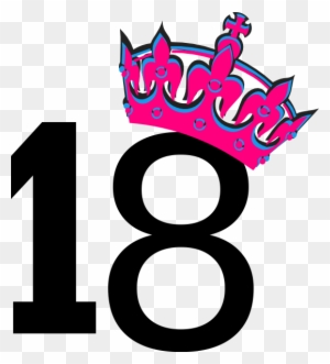 Pink Tilted Tiara And Number 7 Clip Art - Happy Birthday To Me 39
