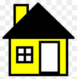 Yellow House The Clip Art At Clker - Home-o Throw Blanket