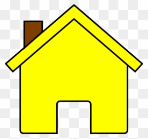 Yellow House Clip Art At Clker - Portable Network Graphics