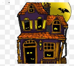 Haunted Houses Clipart - Haunted House Coloring Pages
