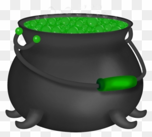Halloween Green Witch Cauldron Clipart - Witch Cauldron Clip Art