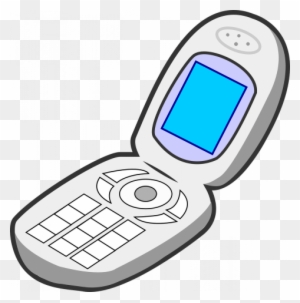 Drawing Of A Flip Phone - Non Living Things Clipart