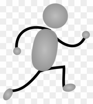 Silver Man Clip Art At Clker Com Ⓒ - Running Person Gif Png