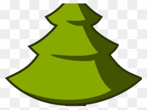 Fir Tree Clipart Red Wood Tree - Simple Cartoon Christmas Tree