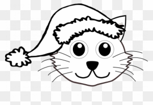 66 Admirable Stocks Of Santa Claus Hats Coloring Pages - Christmas Cat Svg Free