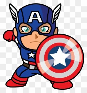 Captain America Baby Cartoon - Free Transparent PNG Clipart Images Download