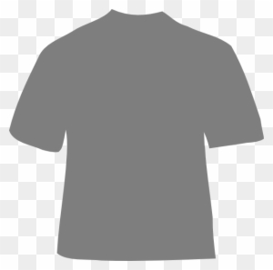 Grey Clip Art At Clker Com Vector Ⓒ - Black T Shirt