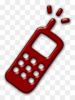 Phone Clipart Red Cell - Business Card Cell Or Mobile