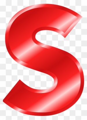 Effect Letters Alphabet Red Clip Art - Big Red Letter S